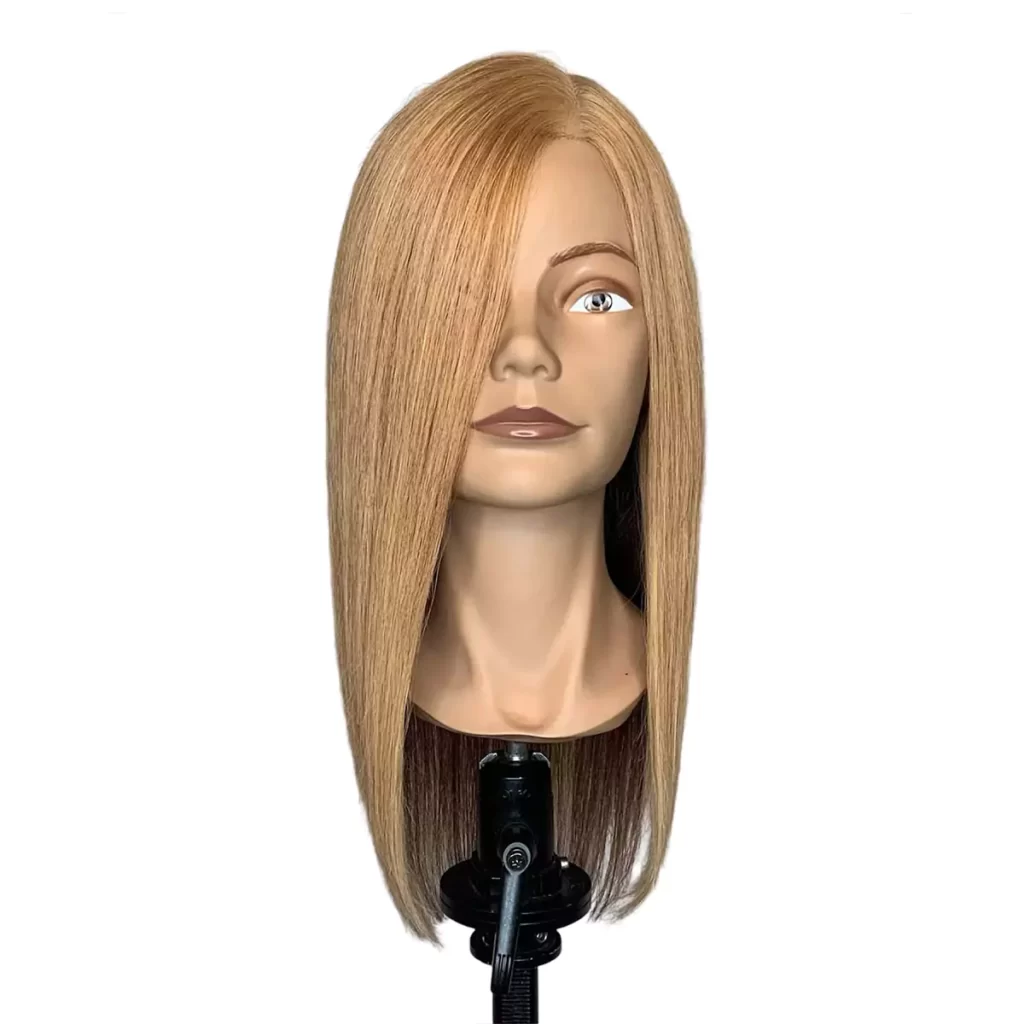 Sandy - 100% Human Hair Pivot Point Custom Mannequin for Wella