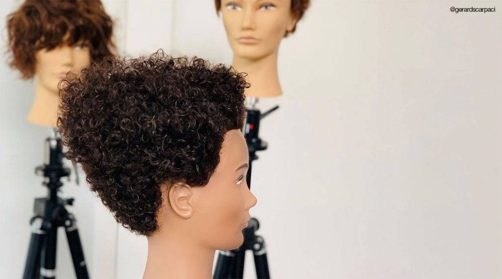 Pivot Point mannequins have customizable hair.