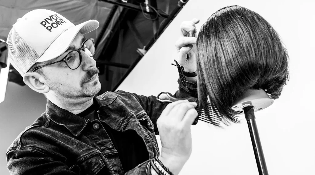 Serious Pros Practice with Pivot Point Hair Mannequins