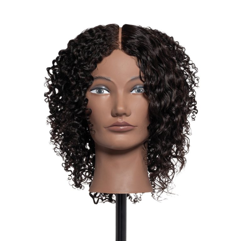 Multi-Texture Quad – 100% Human Hair Mannequin